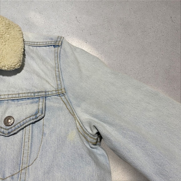 VTG Levi’s Big E Sherpa Lined Denim Trucker Jacket - Picture 7 of 7
